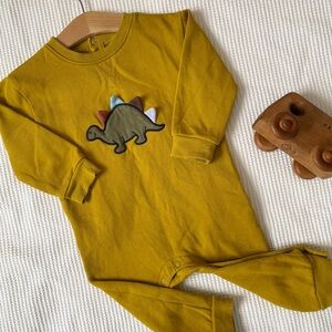 Joe Fresh Mustard Dinosaur Bodysuit